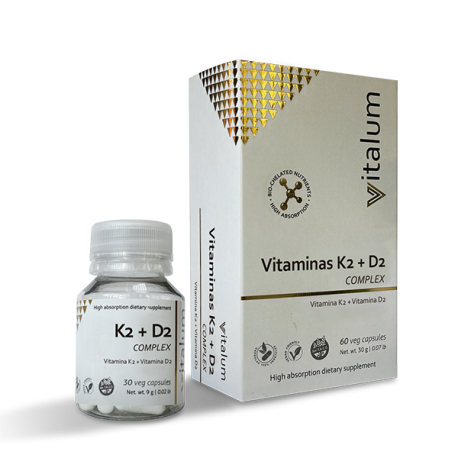 VITAMINA K2 + D2 COMPLEX X 30 CAPS VITALUM