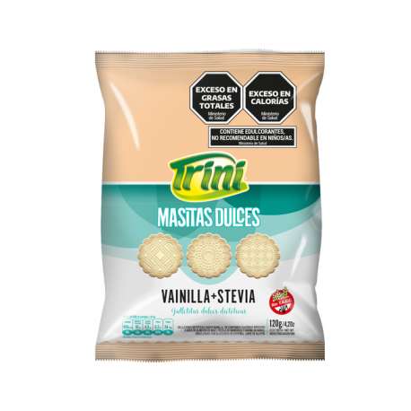 MASITAS SABOR VAINILLA CON STEVIA X 120 GR TRINI