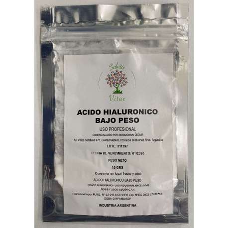 ACIDO HIALURONICO X 10 GR. SALUTIS VITAE