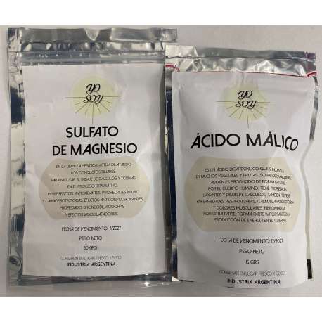 KIT DE LIMPIEZA HEPATICA(ACIDO MATICO + DULFATO DE MAGNESIO)PRODUCTOS IMPORTADOS