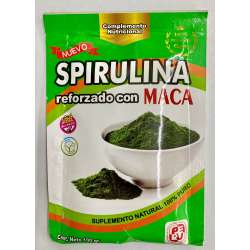 SPIRULINA REFORZADO CON MACA X 100 GR PRODUCTOS MI TIERRA