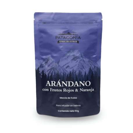 TE DE ARANDANOS CON FRUTOS ROJOS Y NARANJA X 50 GRS. PATAGONIA