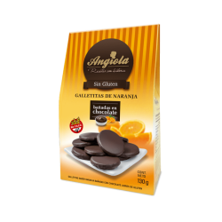 GALLETITAS DE NARANJA BAÑADAS X 130 GR ANGIOLA