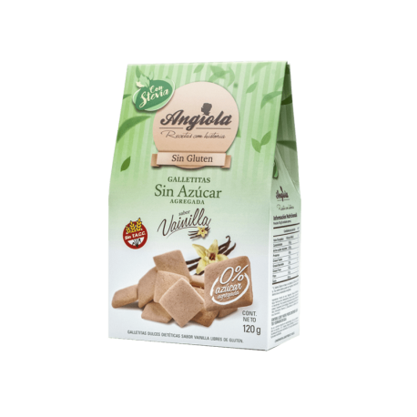 GALLETITAS DE VAINILLA SIN AZUCAR X 120 GR ANGIOLA