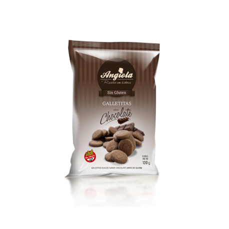 GALLETITAS DE CHOCOLATE DULCES X 130 GR. ANGIOLA