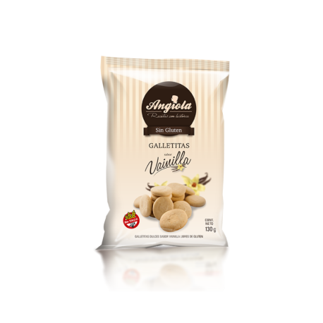 GALLETITAS DE VAINILLA DULCE X 130 GR. ANGIOLA