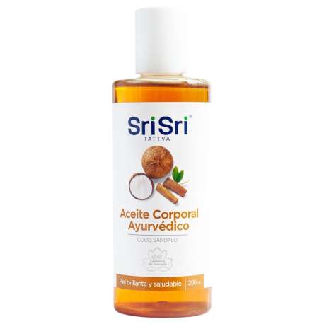 ACEITE CORPORAL AYURVEDICO COCO,SANDALO X 200 ML SRI SRI TATTVA