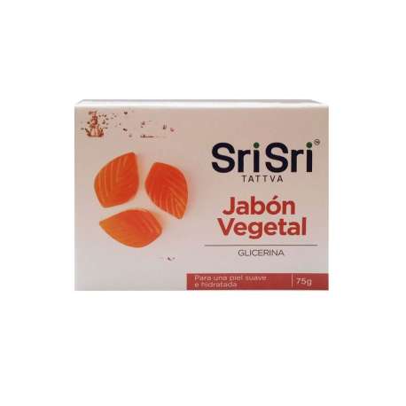 JABON VEGETAL GLICERINA X 75 GR SRI SRI TATTVA