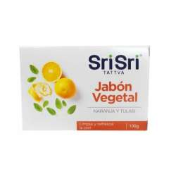 JABON VEGETAL NARANJA Y TULASI X 100 GR SRI SRI TATTVA