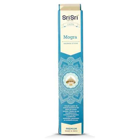 SAHUMERIO MOGRA (JAZMIN) PREMIUM 20 GR X 12 PALILLOS SRI SRI TATTVA