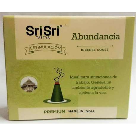 SAHUMERIO PREMIUM ABUNDANCIA CONOS X 25 GR SRI SRI TATTVA