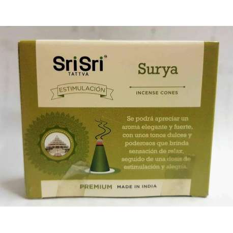 SAHUMERIO PREMIUM SURYA CONOS X 25 GR SRI SRI TATTVA