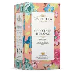 TE CHOCOLATE Y ORANGE X 20 SAQ. DELHI TEA-DROGUERIA ARGENTINA