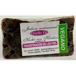 JABON ARTESANAL TRANSPIRACION DE PIES X 100 GR. DIDB IV NEVER