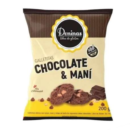 GALLETITAS CHOCO MANI  X 200 GR DONINA