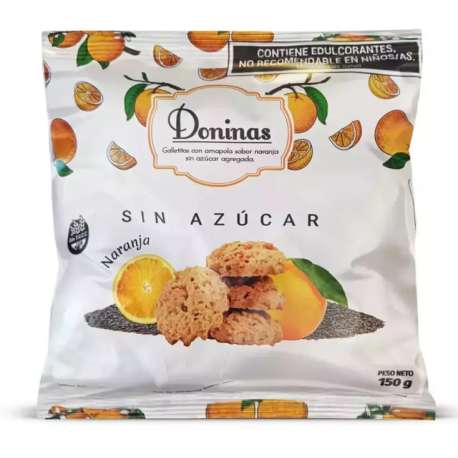 GALLETITA NARANJA SIN AZUCAR X 150 GR DONINAS