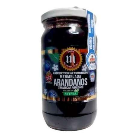 MERMELADA ARANDANOS CON STEVIA X 400 GRS. DONA MAGDALENA
