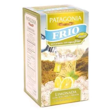 TE FRIO DE LIMONADA, JENGIBRE Y MENTA CON STEVIA SAQUITOS PATAGONIA