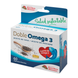 DOBLE OMEGA 3 (AC. CHIA + AC. PESCADO) X 60 CAPS GARDEN HOUSE