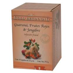 TE GUARANA, FRUTOS ROJOS Y JENGIBRE X 15 SAQ. GOLD BEGINNING