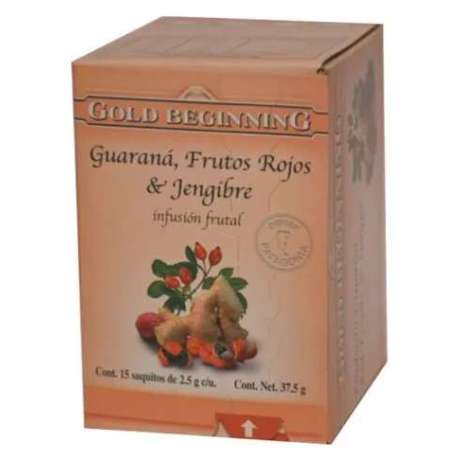 TE GUARANA, FRUTOS ROJOS Y JENJIBRE GOLD BEGINNING