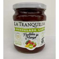 MERMELADA DE FRUTILLA Y MANGO LIGHT X 330 GR. LA TRANQUILINA