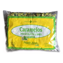 CARAMELOS DE PROPOLEO Y MIEL SABOR LIMON LINDON