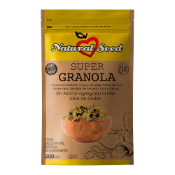 SUPER GRANOLA SIN AZUCAR X 250 GR. NATURAL SEED