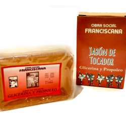 JABON GLICERINA Y PROPOLEO 100GR. OBRA FRANCISCANA