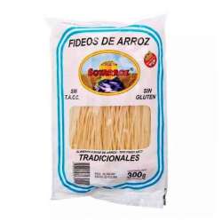 FIDEOS DE ARROZ TRADICIONAL GRUESO X 300 GR. SOYARROZ