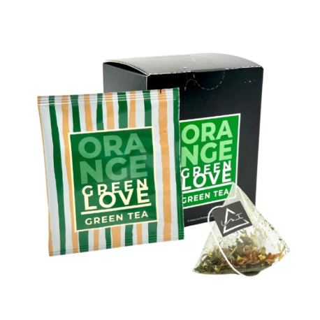 TE HEBRAS ORANGE GREEN LOVE (GREEN TEA) X 10 SAQ. INTI ZEN