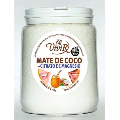 MATE DE COCO CALCIO X 150 GR KIT VIVIR