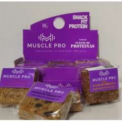 TURRON PROTEICO CON CHIPS DE CHOCOLATE X 12 UNI. MUSCLE PRO