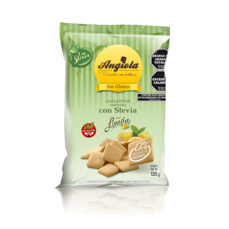 GALLETITAS DE LIMON SIN AZUCAR X 120 GR ANGIOLA