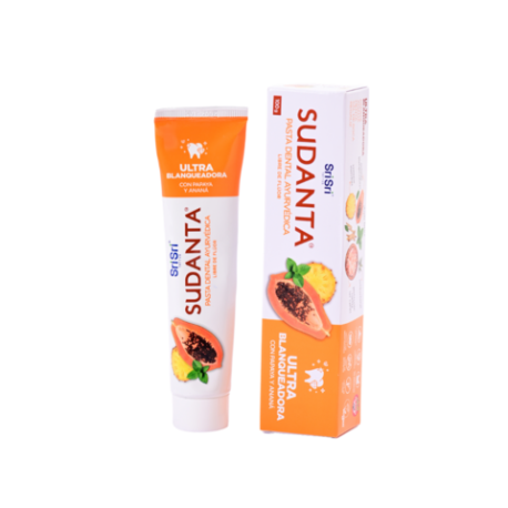 SUDANTA ULTRA BLANQUEADORA PAPAYA Y ANANA X 100 GR. SRI SRI TATTVA-AYURVEDA