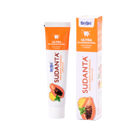 SUDANTA ULTRA BLANQUEADORA PAPAYA Y ANANA X 50 GR. SRI SRI TATTVA-AYURVEDA