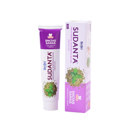 SUDANTA GEL ENCIAS SANAS HINOJO Y MENTA X 100 GR. SRI SRI TATTVA-AYURVEDA