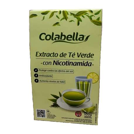 EXTRACTO DE TE VERDE CON NICOTINAMIDA X 100 GR. COLABELLA