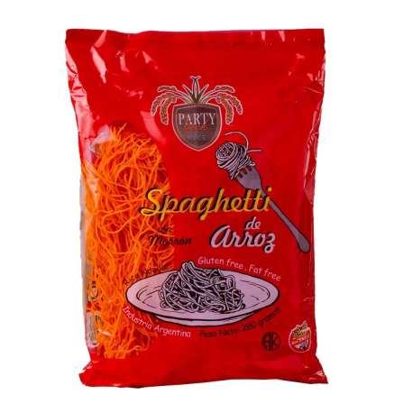 SPAGUETTI DE ARROZ FINO MORRON X 280 GR. ARGENDIET