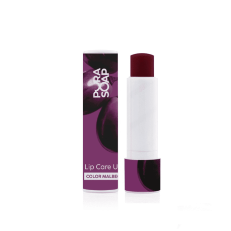 BALSAMO LABIAL COLOR MALBEC - UVA X 3,5 GR. PURA SOAP