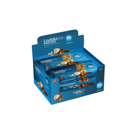 BARRAS LADDUBAR PROTEIN FRUTOS SECOS Y COCO X 10 UNI. SRI SRI TATTVA-AYURVEDA