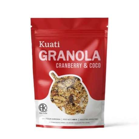 GRANOLA ARANDANO Y COCO X 400 GR KUATI