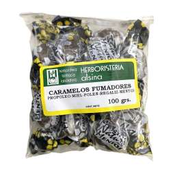 CARAMELOS DE PROPOLEO+MIEL+POLEN+REGALIZ+MENTOL (FUMADOR) X 100 GR. HERBORISTERA ALSINA