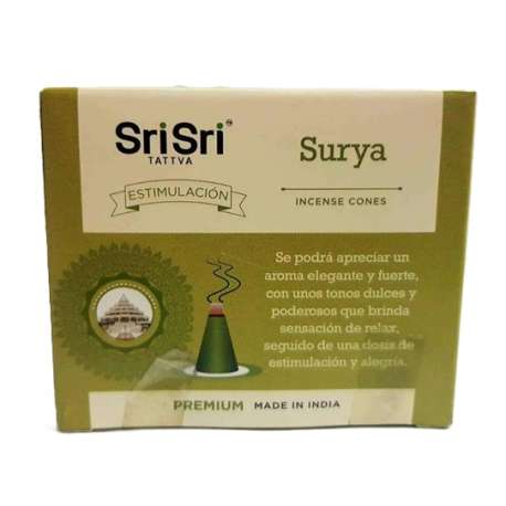 SAHUMERIO PREMIUM SURYA CONOS X 25 GR SRI SRI TATTVA