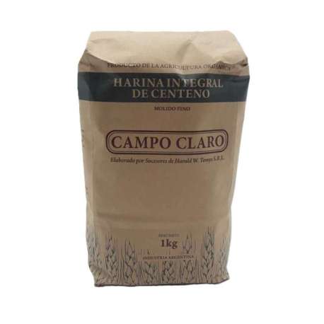 HARINA INTEGRAL DE CENTENO CAMPO CLARO X KG