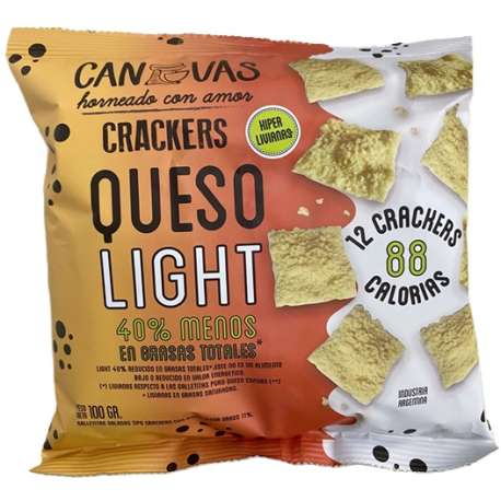 GALLETITAS DE QUESO LIGHT X 100 GR. CANVAS