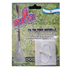 FILTRO PARA BOMBILLA X 2 UNIDADES. MALON