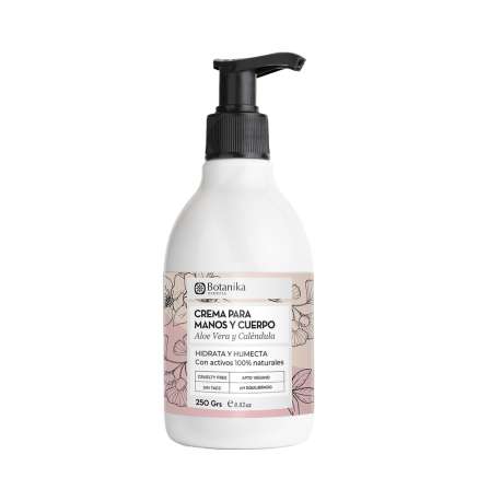CREMA PARA MANOS Y CUERPO X 250 GR .NATIER-BOTANICA
