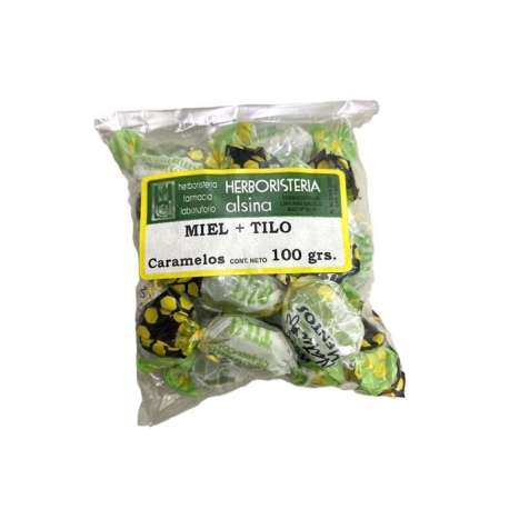 CARAMELOS DE MIEL Y TILO X 100 GR. HERBORISTERA ALSINA