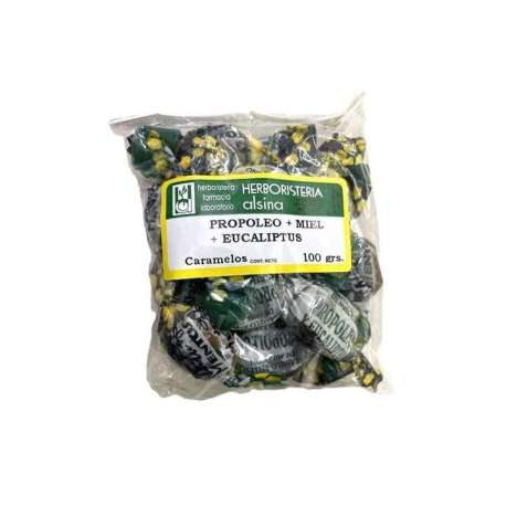 CARAMELOS DE PROPOLEO + MIEL + EUCALIPTUS X 100 GR. HERBORISTERA ALSINA